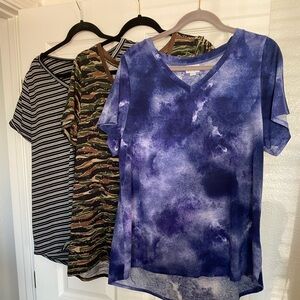 3 slightly worm 2XL LuLaRoe Christy T
